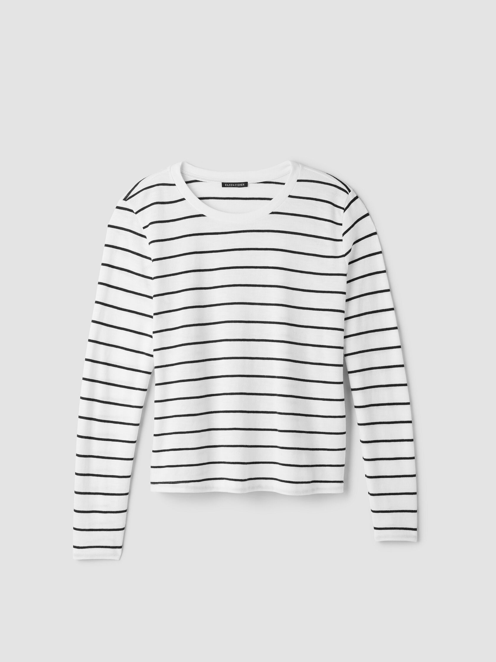 Striped Organic Cotton Slub Long-Sleeve Tee