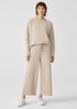 Organic Cotton French Terry Wide-Leg Pant