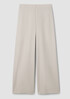 Felted Wool Jersey Wide-Leg Pant in Regenerative Wool