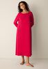 Organic Cotton Interlock Bateau Neck Sleep Dress