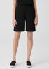 Pima Cotton Stretch Jersey Flared Shorts
