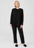 Cozy Brushed Terry Raglan-Sleeve Top