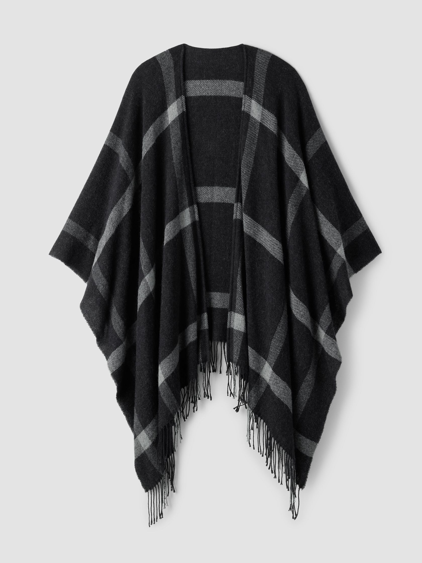 Soft Wool Plaid Serape