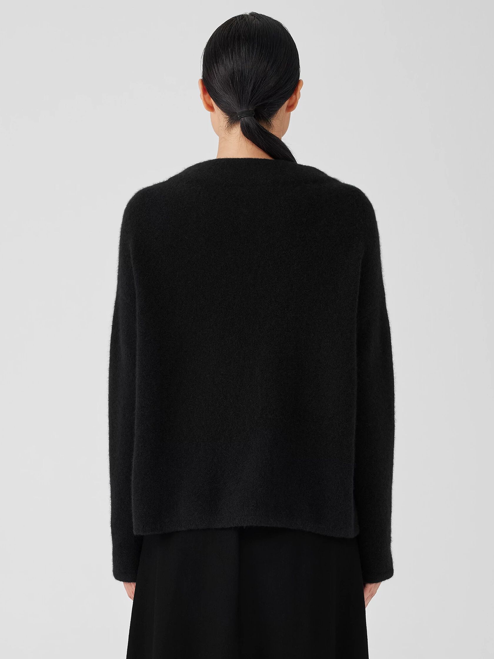 Cashmere Silk Bliss Funnel Neck Top