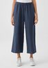 Washed Organic Linen Délavé Wide-Leg Pant