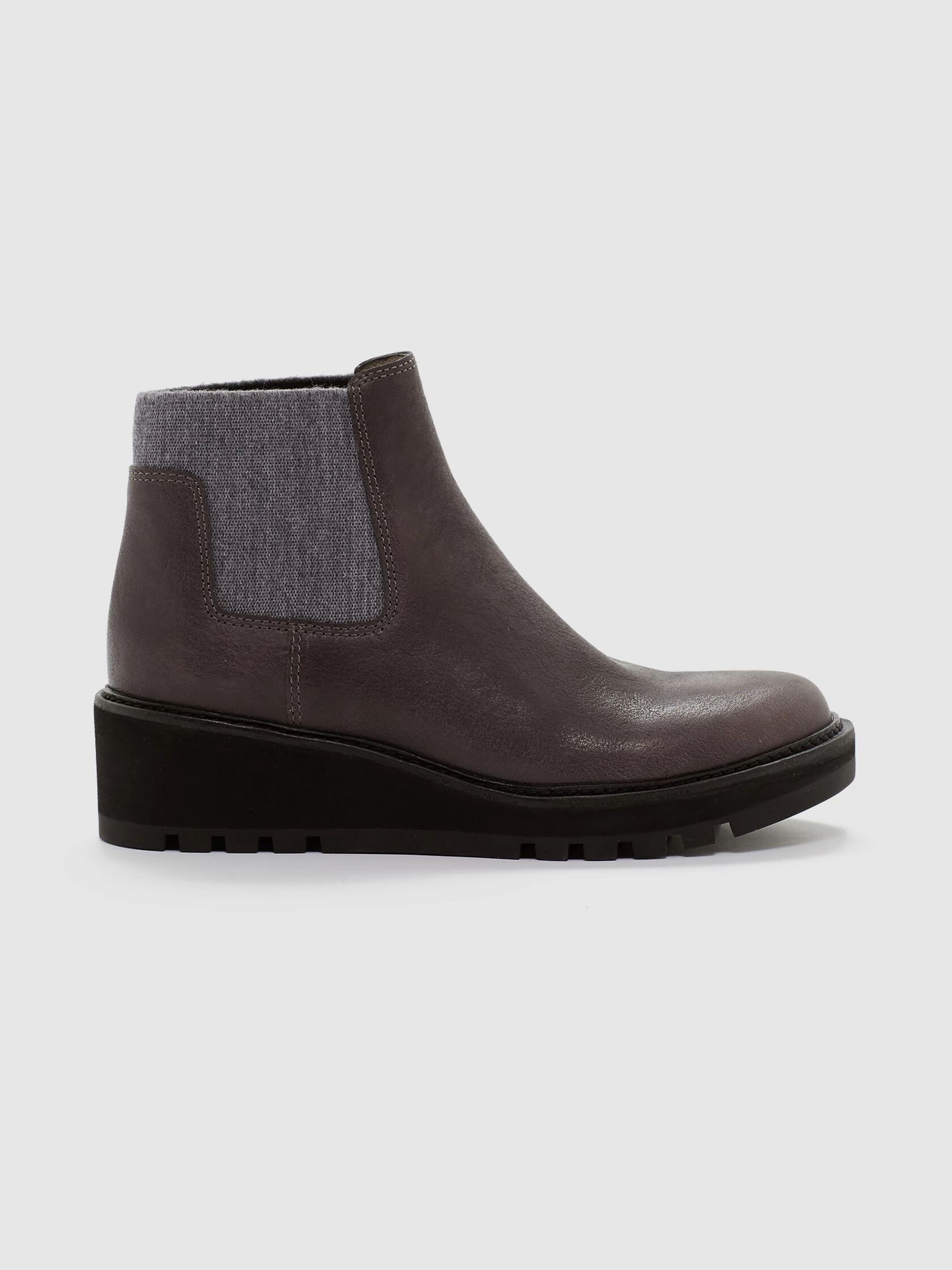 Chelsea Wedge Washed Leather Bootie