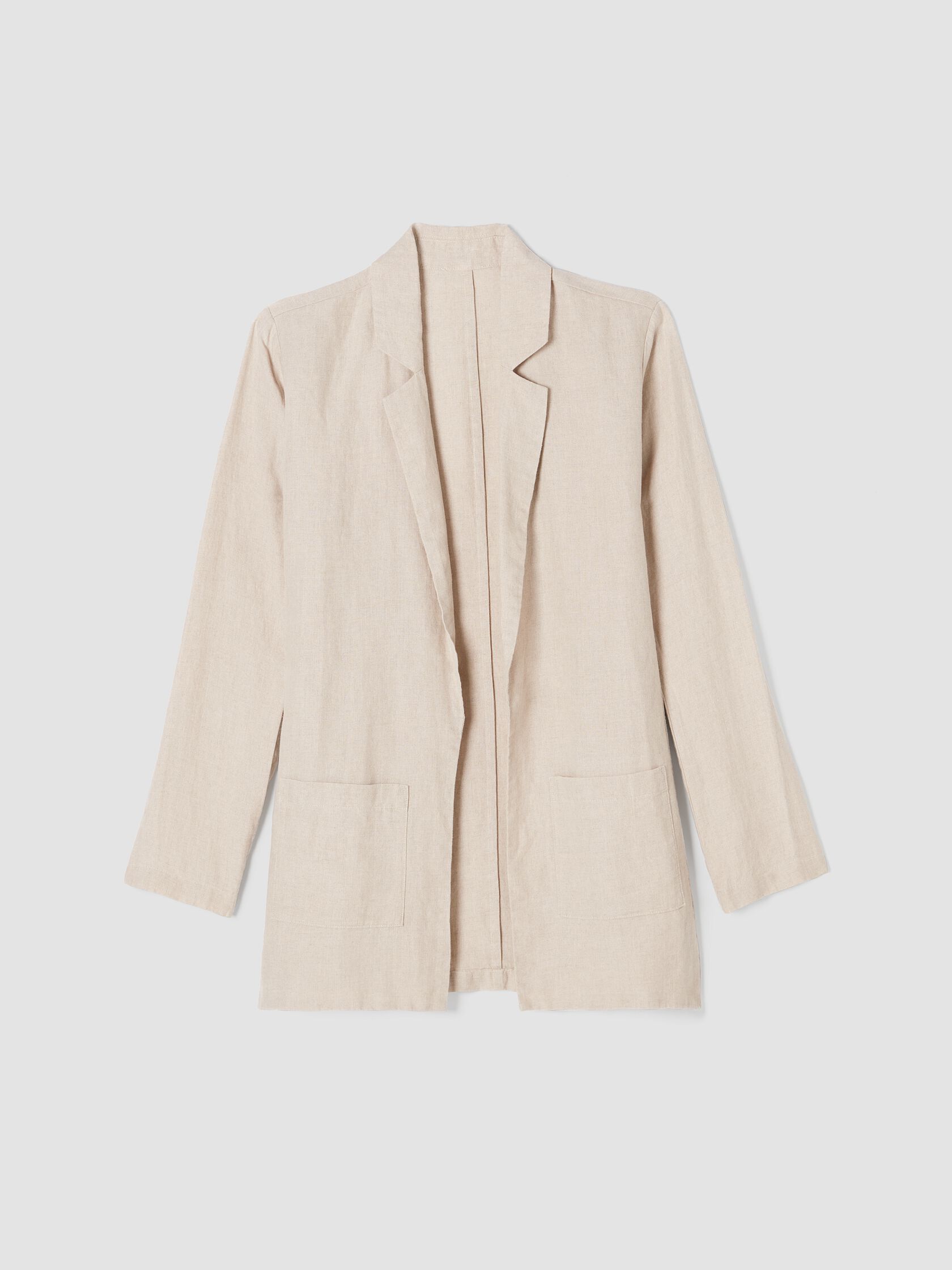 Organic Linen Long Blazer