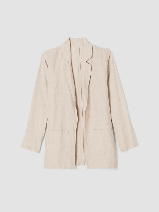 Organic Linen Long Blazer | EILEEN FISHER