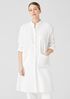 Organic Linen Mandarin Collar Dress