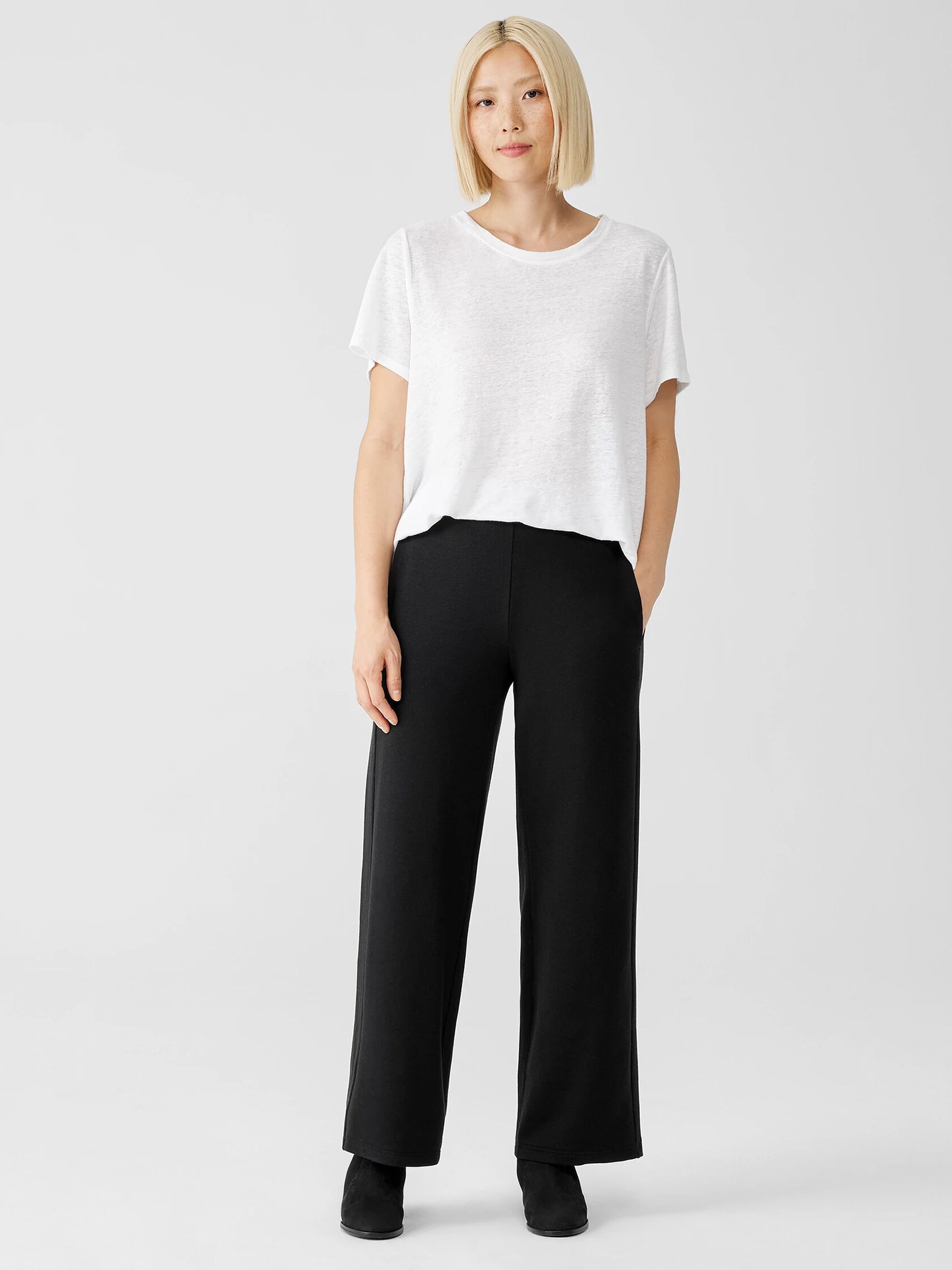 Cozy Brushed Terry Hug Straight Pant