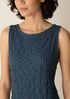 Bubble Jacquard Bateau Neck Dress