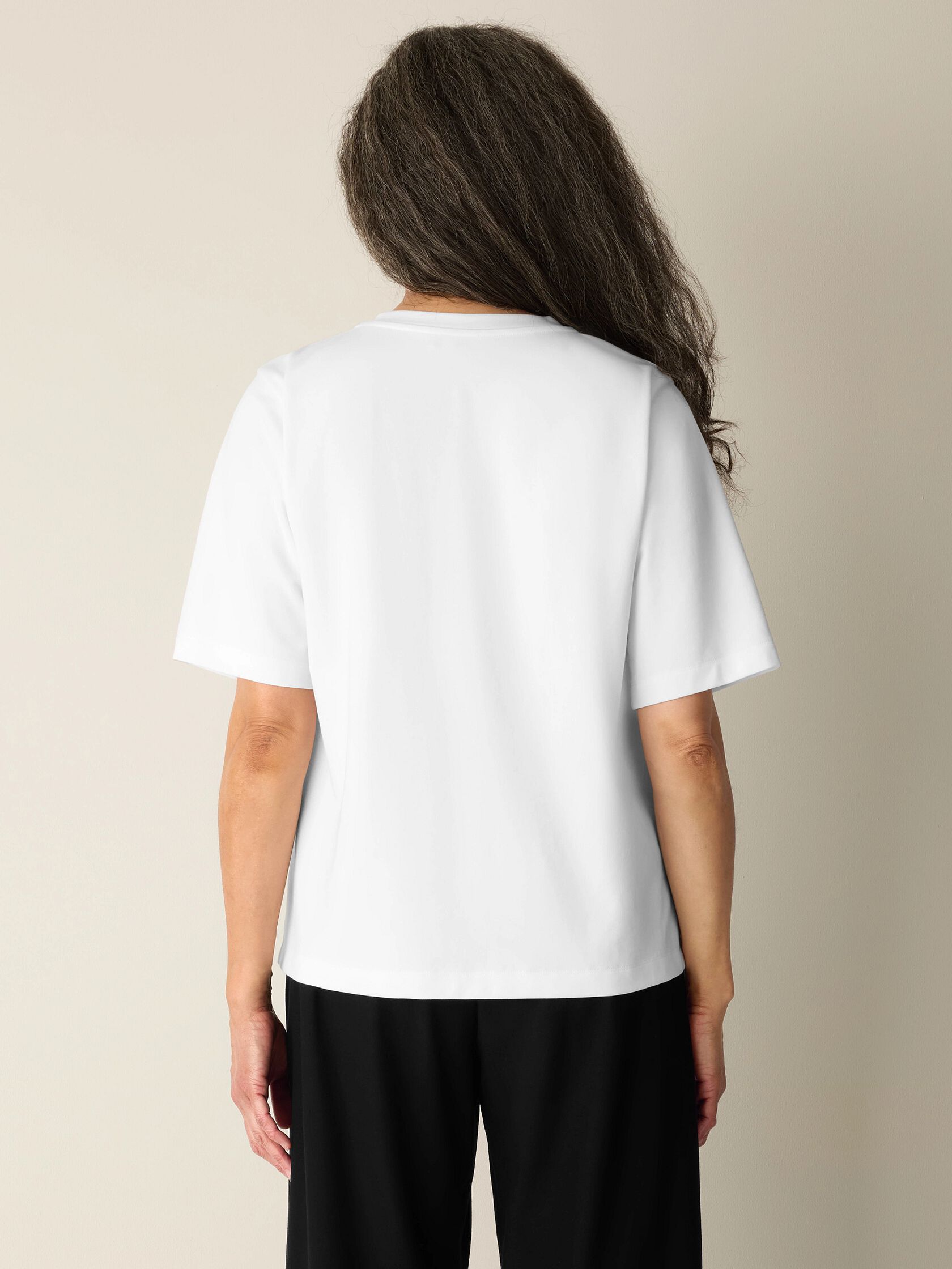 Extra-Fine Ponte Crew Neck Tee