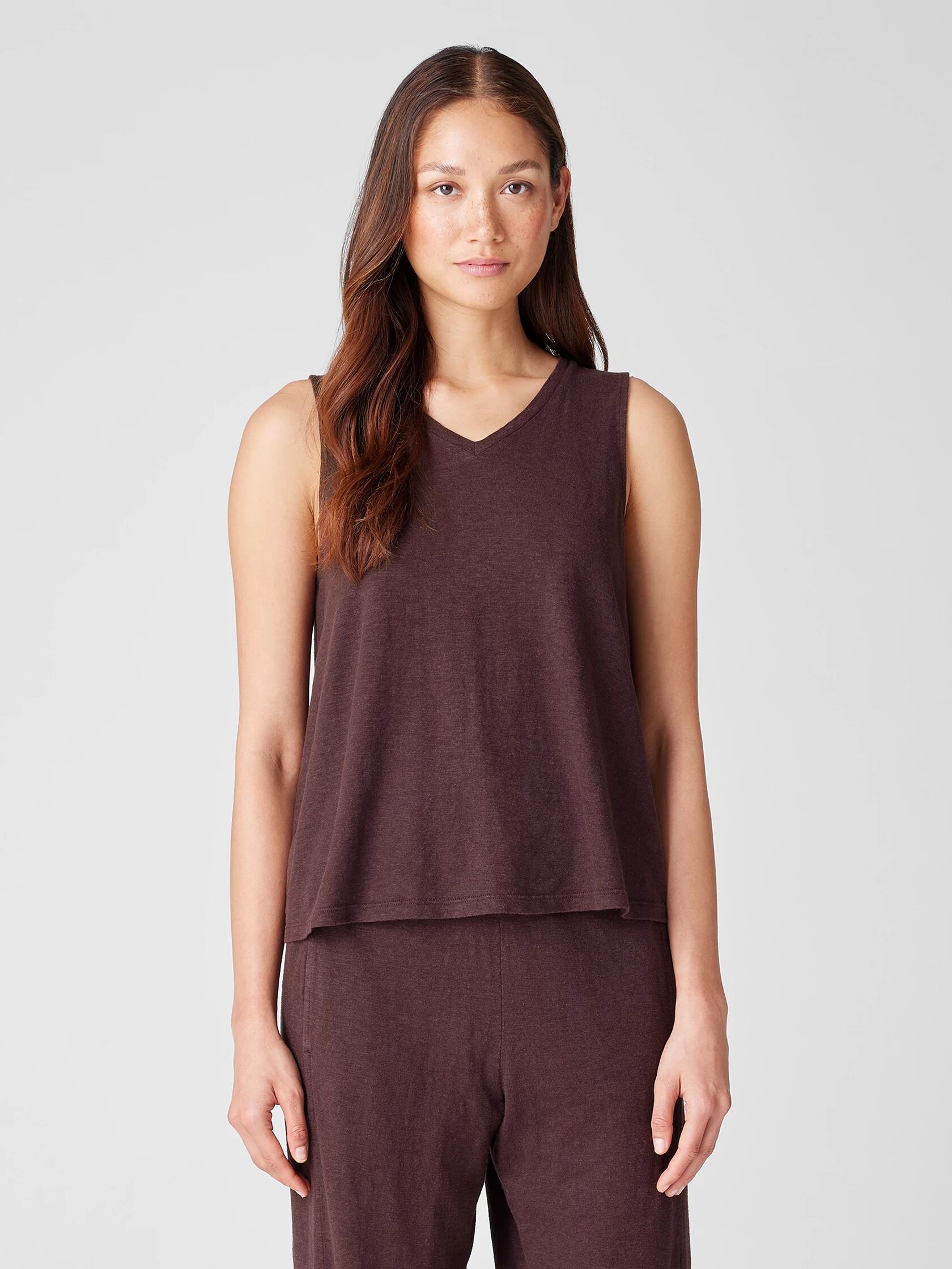 Hemp Organic Cotton Twist V-Neck Tank