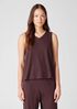 Hemp Organic Cotton Twist V-Neck Tank