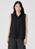 Handkerchief Linen Sleeveless Shirt