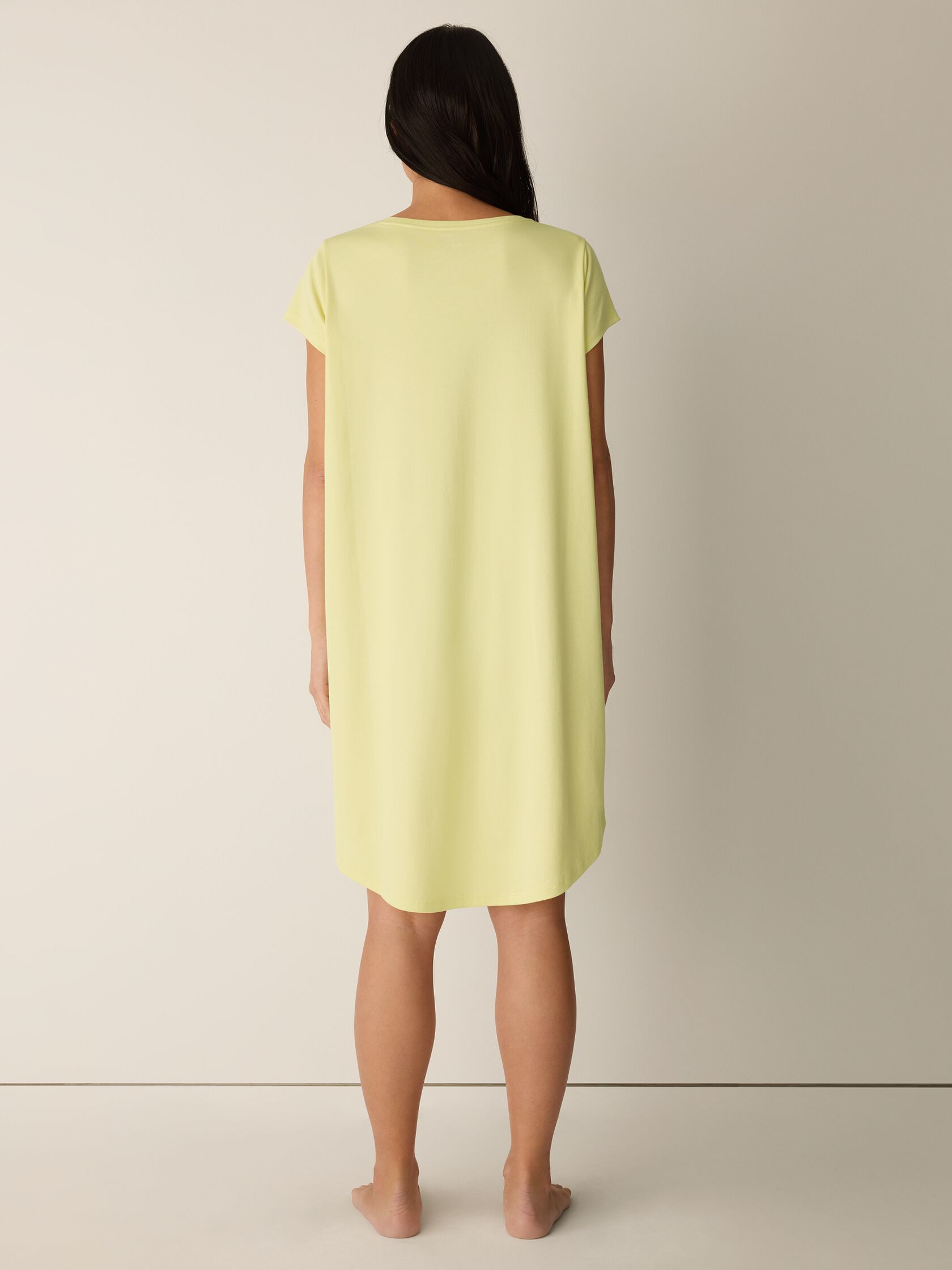 Organic Cotton Interlock Henley Sleep Dress