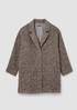 Curly Alpaca Notch Collar Coat