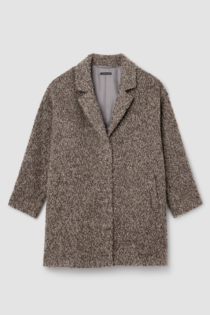 Curly Alpaca Notch Collar Coat Curly Alpaca Notch Collar Coat