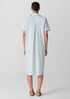 Washed Organic Cotton Poplin Classic Collar Shirtdress
