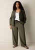 Slubby Organic Cotton Linen Full-Length Straight Pant