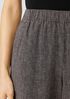 Hemp Organic Cotton Grid Wide-Leg Pant