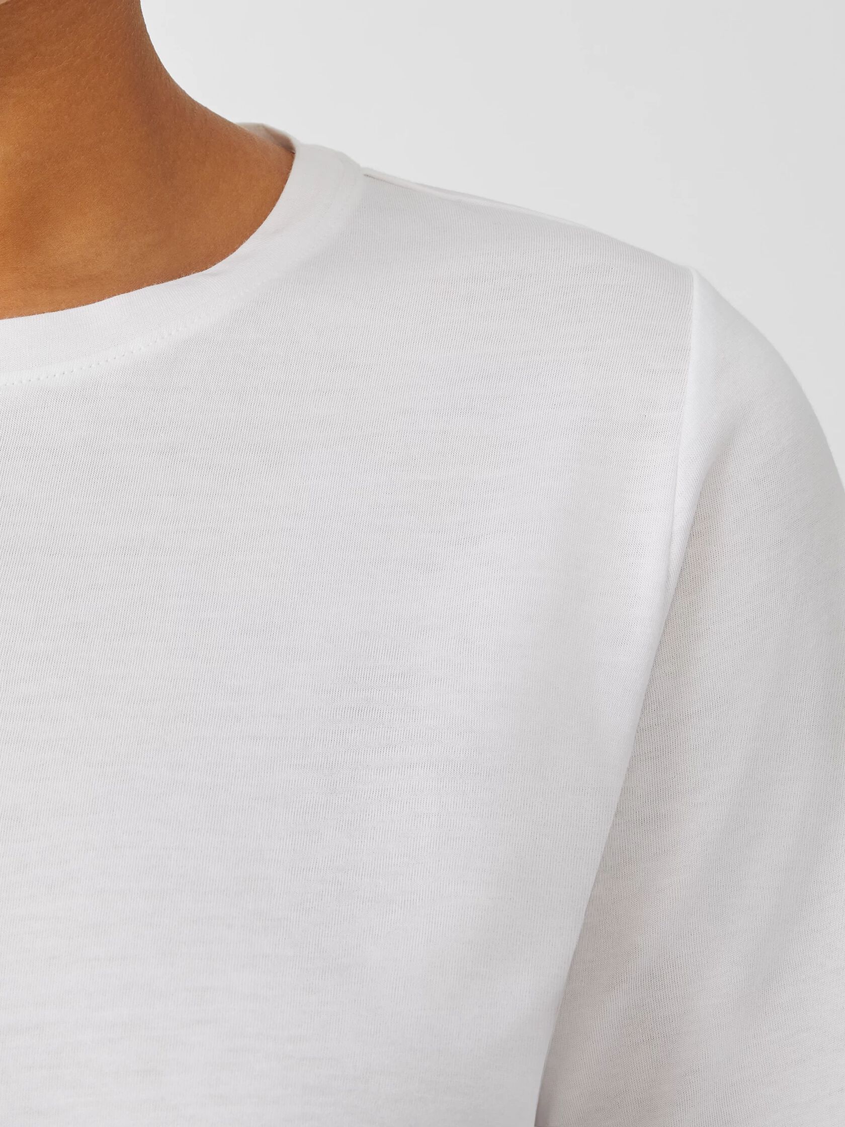 Organic Pima Cotton Jersey Round Neck Tee