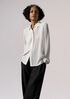Sheer Silk Georgette Classic Collar Pintuck Shirt