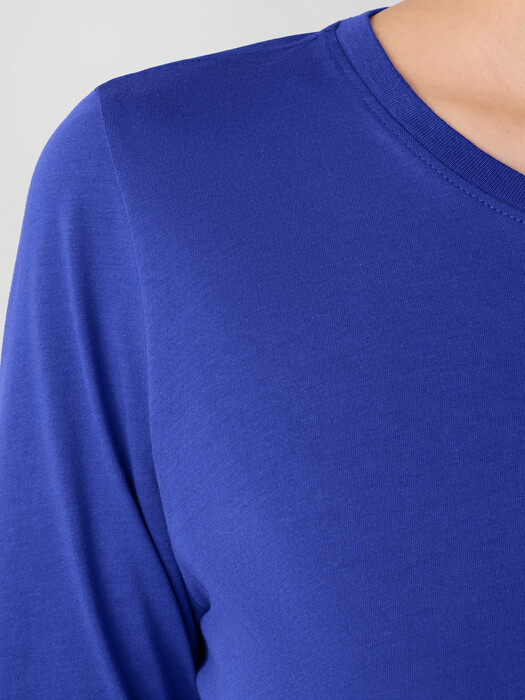 Organic Pima Cotton Jersey 3/4-Sleeve Tee