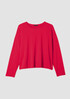 Cozy Brushed Terry Hug Round Neck Box-Top