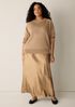 Sleek Viscose Wedge Sweater