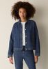 Cotton Stretch Denim Classic Collar Jacket