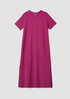 Pima Cotton Stretch Jersey Crew Neck Dress