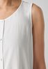 Silk Georgette Crepe Round Neck Vest