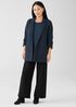 Boiled Wool Jersey Long Blazer