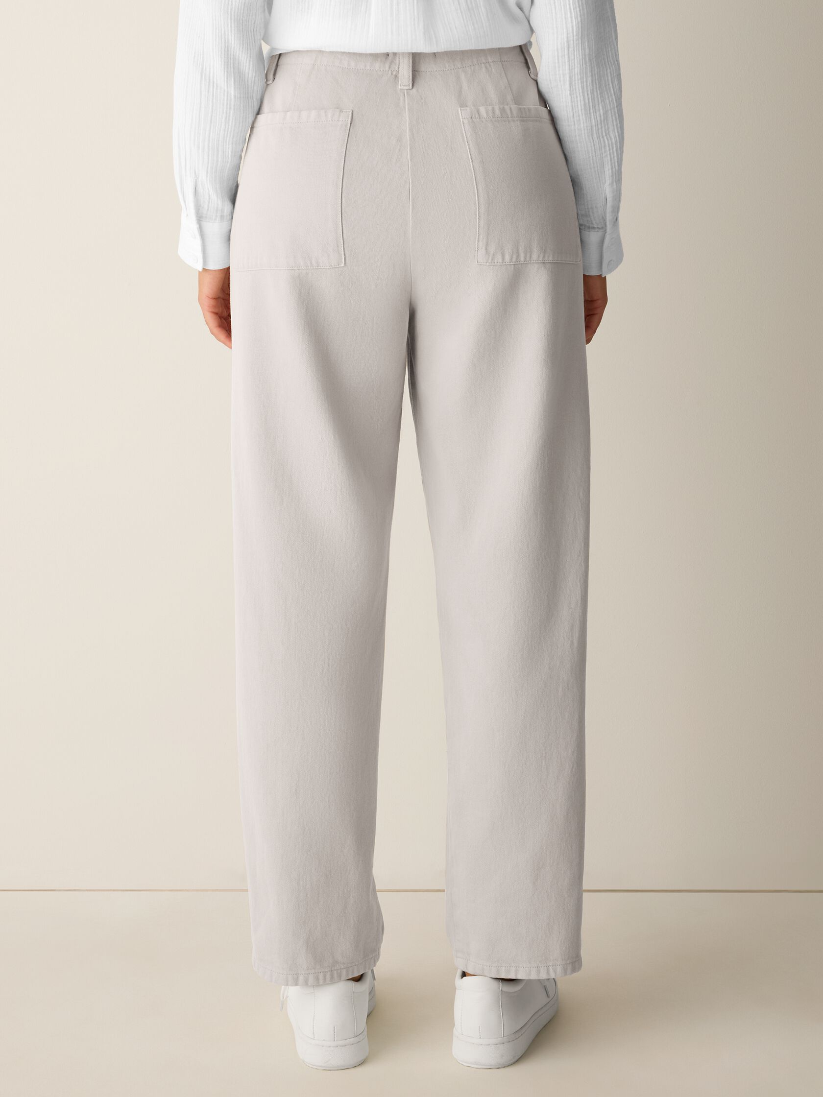 Garment-Dyed Utility Cotton Tapered Pant