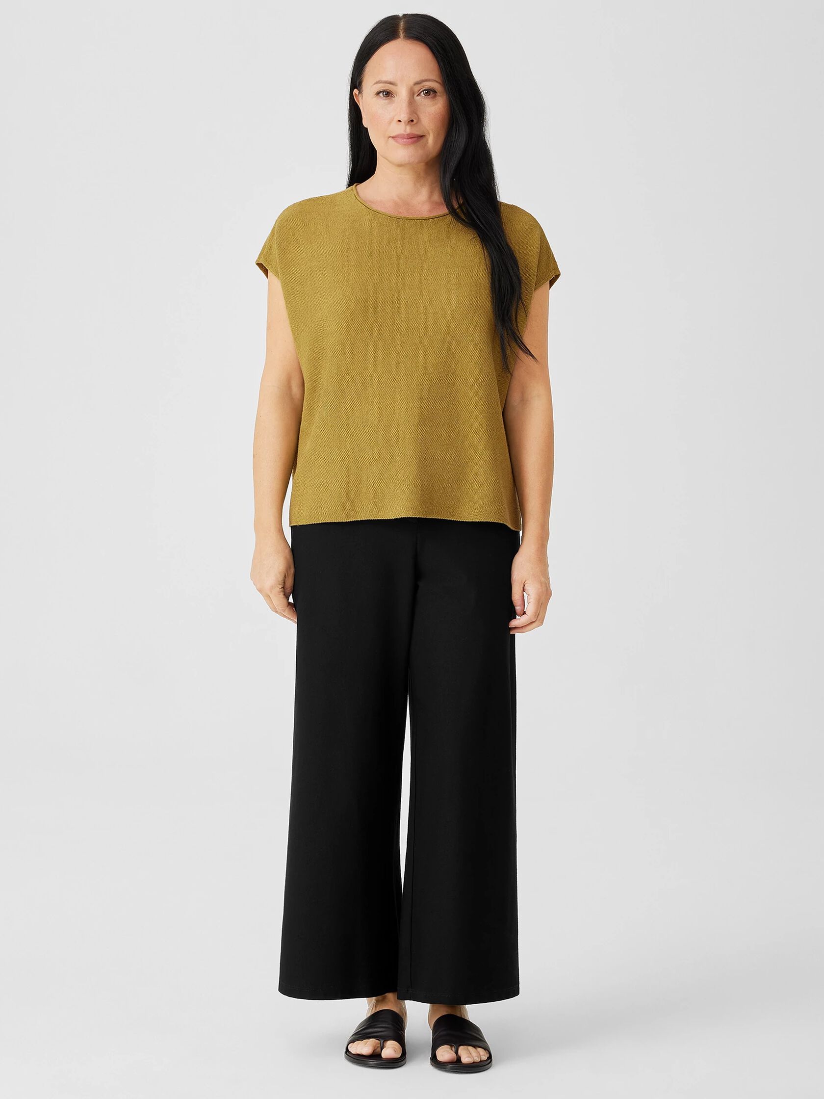 Organic Linen Cotton Seed Square Top