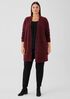 Mohair Plush Mélange V-Neck Cardigan