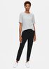 System Organic Cotton Jersey Melange Elbow-Sleeve Tee