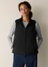 Light Cotton Nylon High Collar Vest