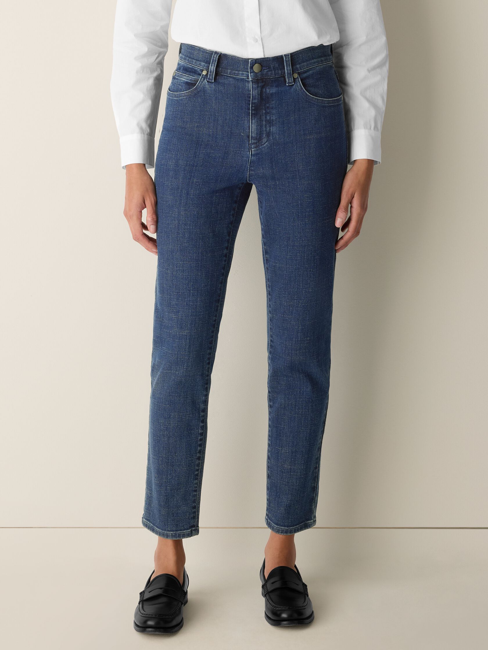 Cotton Stretch Denim Slim Jean