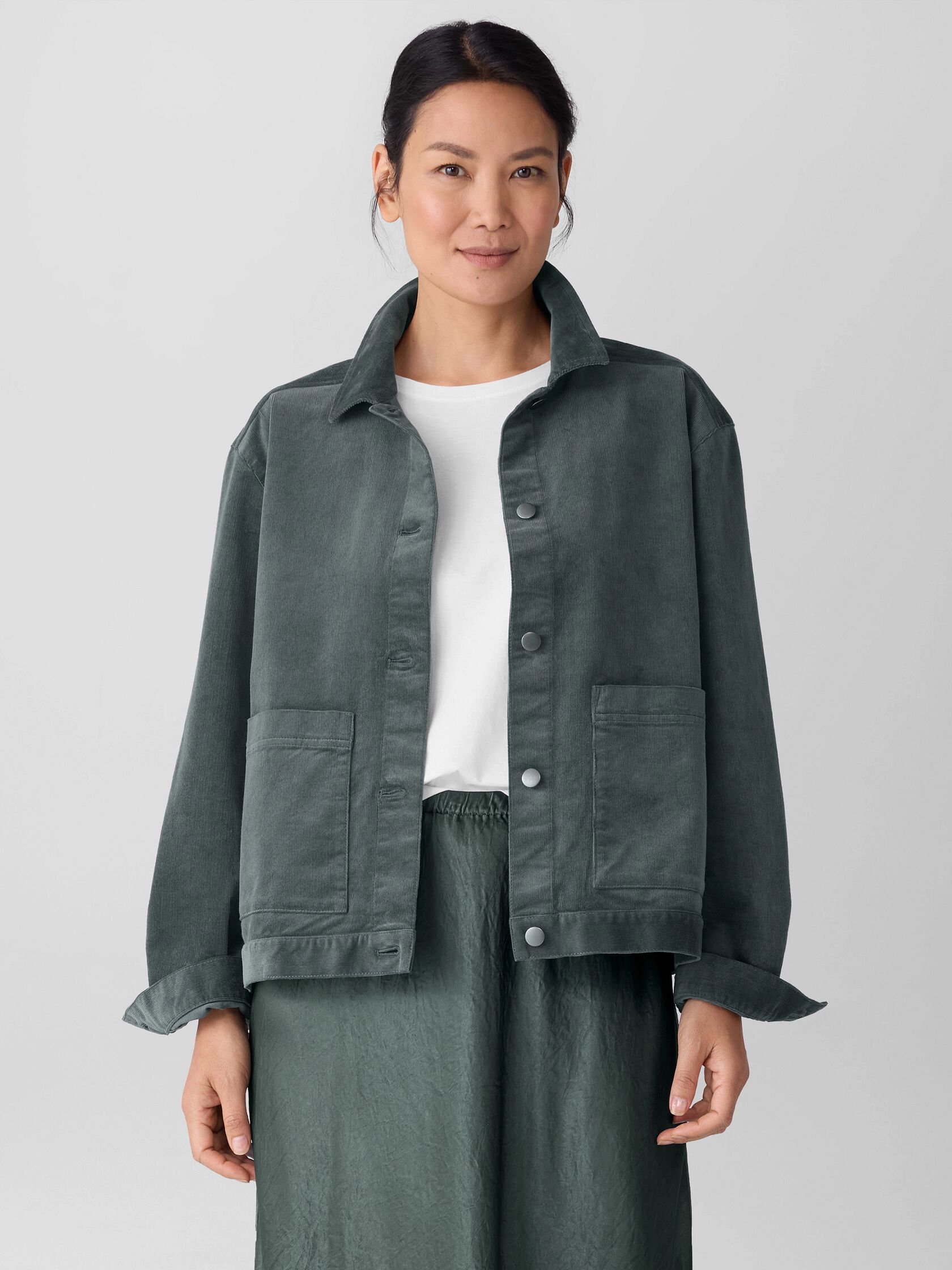 Organic Cotton Stretch Corduroy Jacket