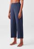 Cozy Organic Cotton Interlock Wide-Leg Pant