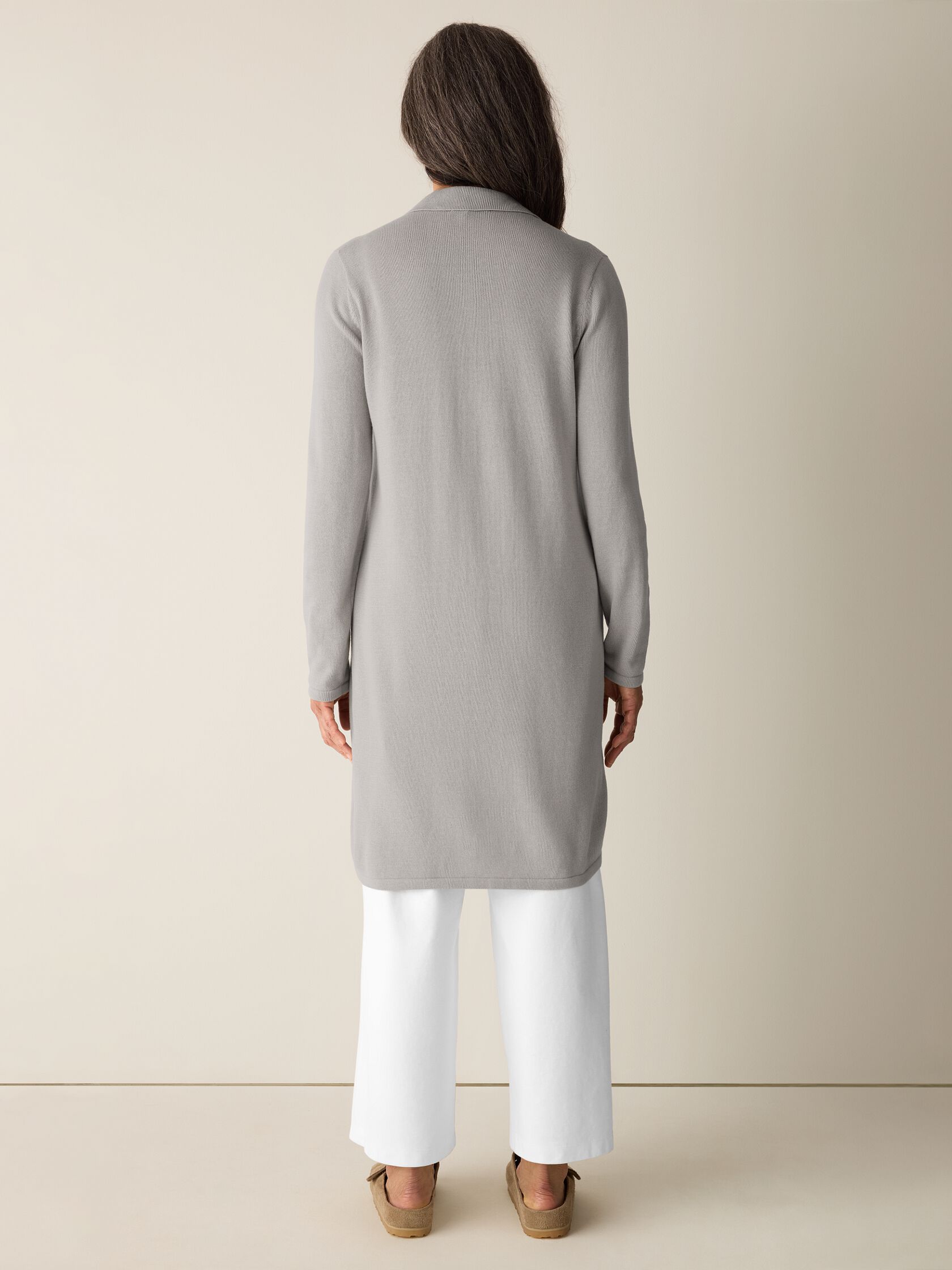 Peruvian Cotton Blend Long Cardigan