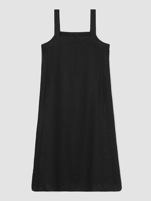 Organic Linen Square Neck Dress