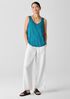 Organic Linen Jersey Scoop Neck Tank