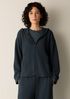 Organic Cotton Boucle Knit Hooded Jacket