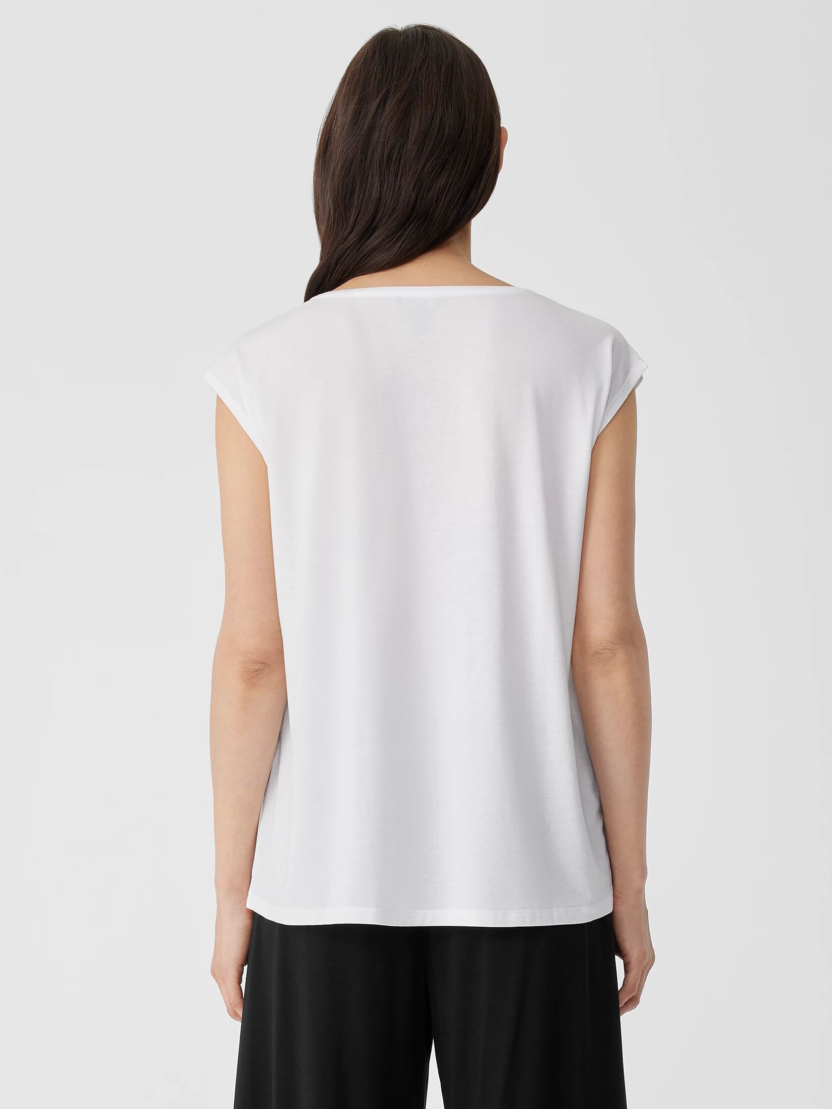 Fine Jersey Jewel Neck Top