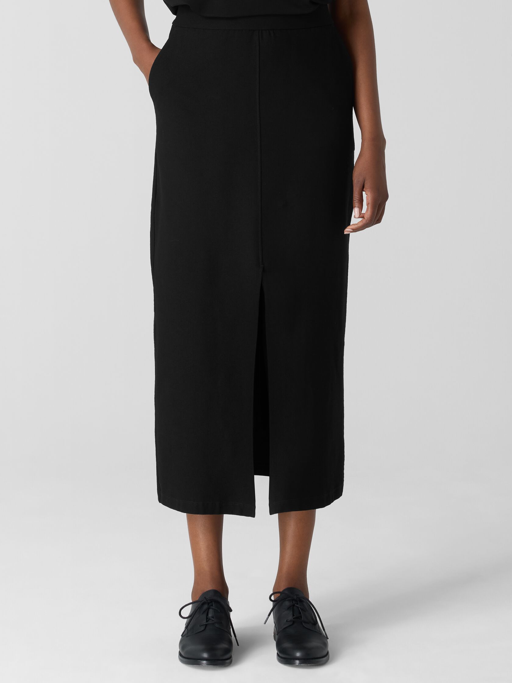 Washable Stretch Crepe Skirt