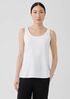 Stretch Jersey Knit Scoop Neck Tank