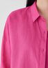 Organic Handkerchief Linen Classic Collar Long Shirt